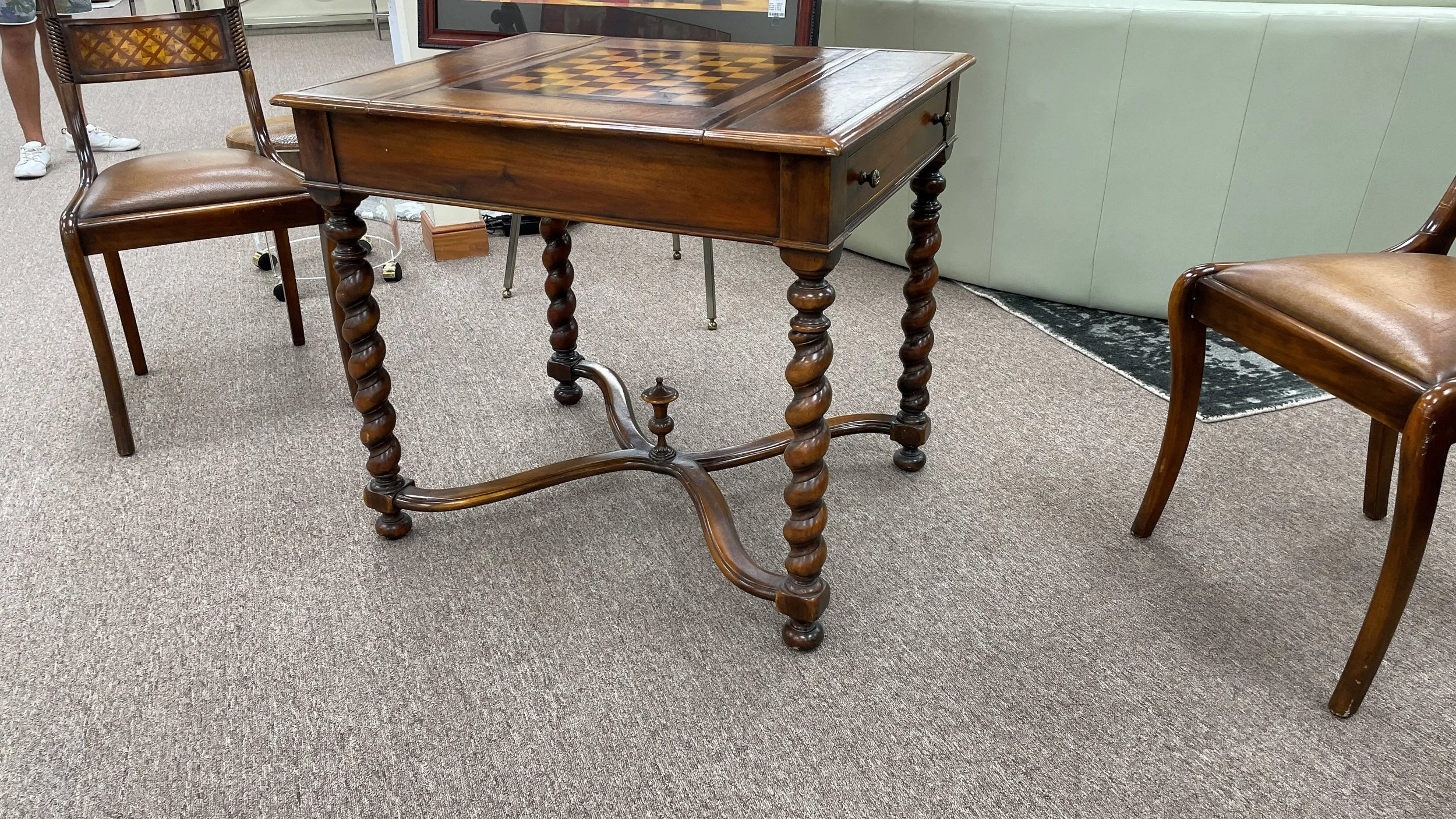 Encore Furniture Gallery-Theodore Alexander Spiral Turned Leg Game